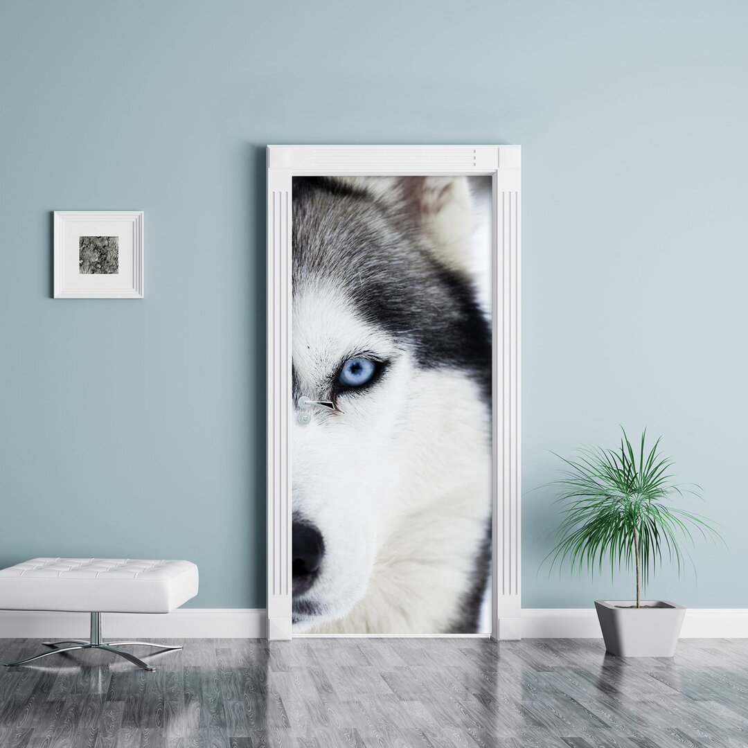 Türaufkleber Husky