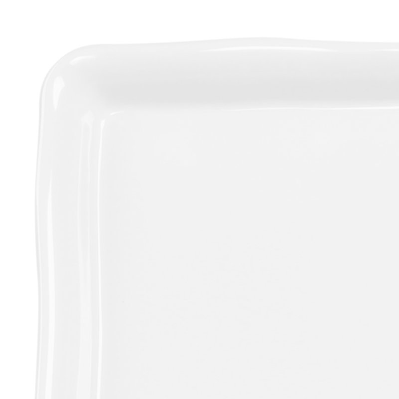 Plateau en mélamine biologique, Blanc, H 1,63 po x l 17,75 po x P 13 po