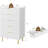 5-Drawer Modern Dresser, Wood Chest with Gold Handles, Tall Storage Cabinet for Bedroom or Closet-278975702