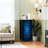 4 Drawer Dresser for Bedroom, Narrow Chest of Drawers, Wooden Top and Study Iron Frame 18"x37.5"-(WxH)
