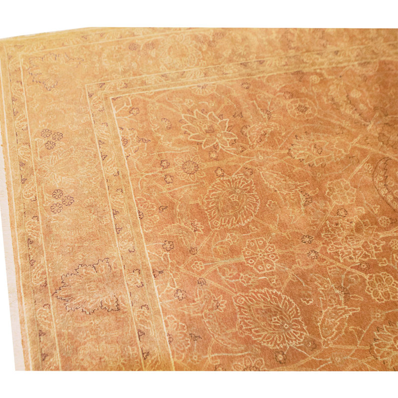High-Quality Hand-Knotted Rust Area Rug