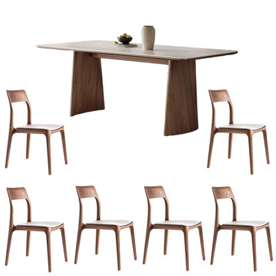 Creamy style modern household dining table sets