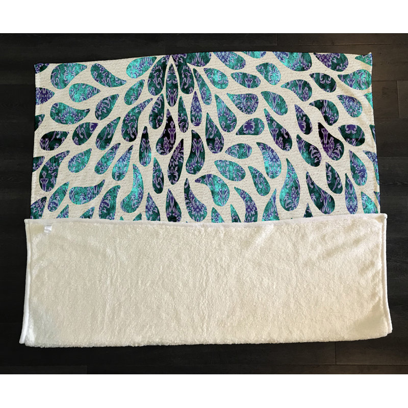 Plain Weave / Muslin Throw Blanket, Teal