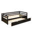 Lit de jour simple en bois massif avec couchette Emele-432377494