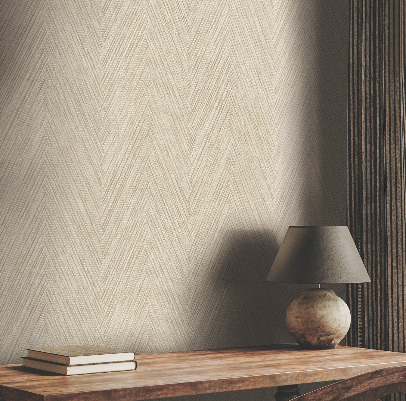Jan Wallpaper Double Roll, Terracotta