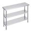 Table de préparation alimentaire en acier inoxydable 34 pouces avec 2 tablettes réglables-611650980