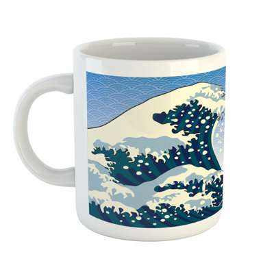 Grande tasse à café japanese wave