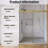 55-59" Double Sliding Frameless Shower Door-114770939