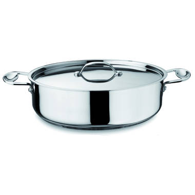 Frying pan 2 handles 26 cm Glamour Stone Stainless Steel - Glamour