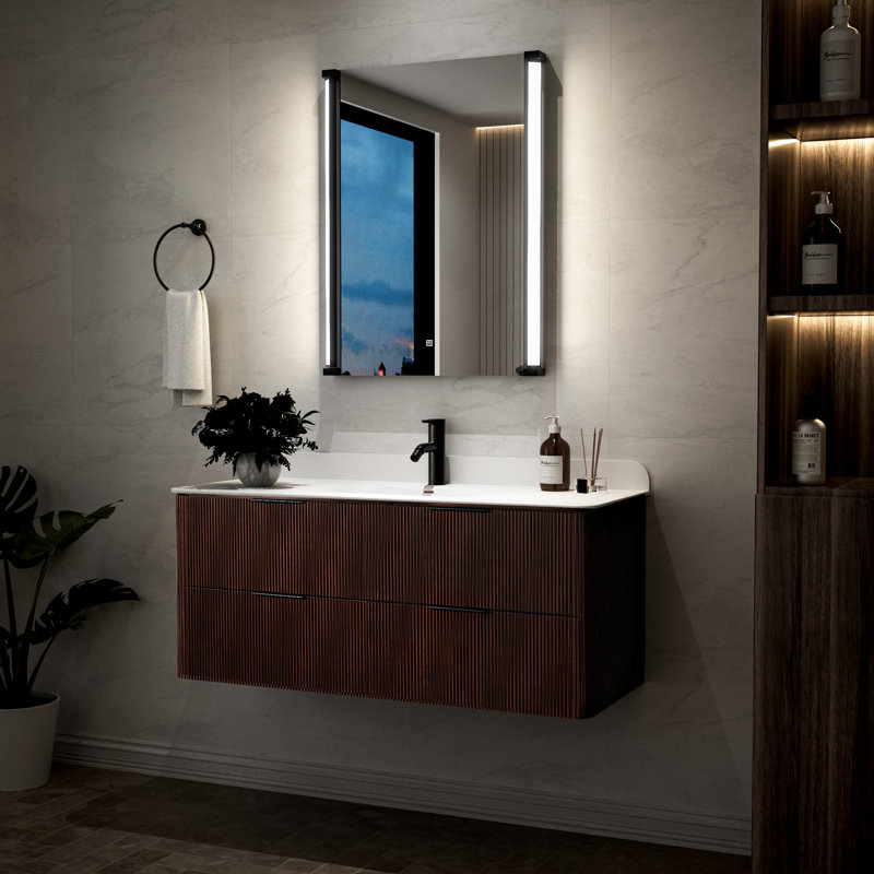 24"W X 32"H 270° Pivot LED Bright Light Mirror Adjustable Color Temperature & Dimmable Brightness Memory Function, 32" x 24"