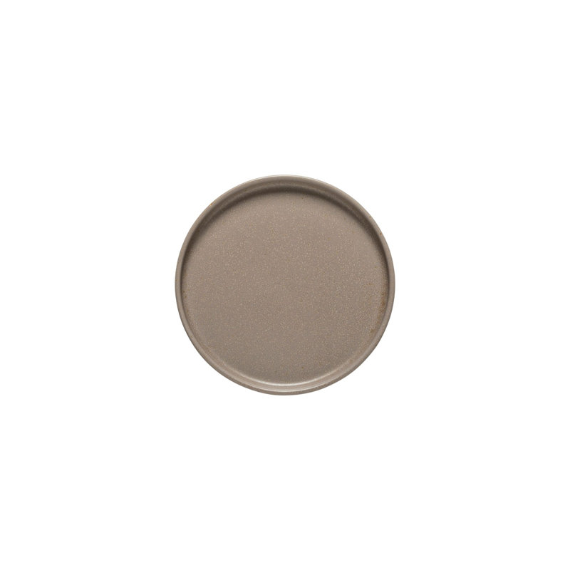 Redonda Handmade Stoneware Bread And Butter Plate, Bottle Green