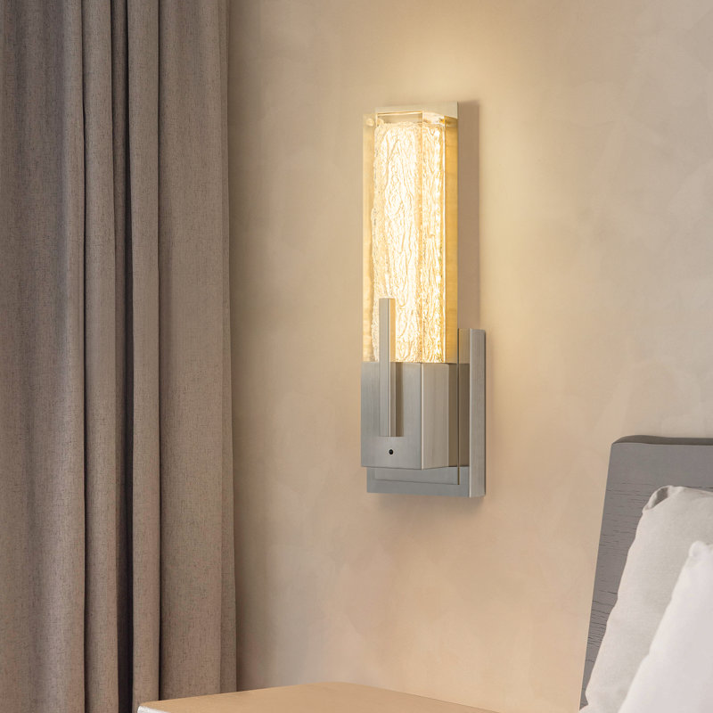 Applique murale rechargeable à intensité variable sans fil 15 po, Argent