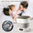 13L Mini Portable Washing Machine & Spin Dryer - Fully Automatic, 3 Cleaning Modes, Collapsible, Deep Clean for Small Clothes, Underwear, Baby, Socks, Apartment, Dorm, Travel, Camping - Gray White 13L US Plug-123952578