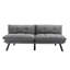 70.9" Upholstered Convertible Reclining Futon Sofa Bed with Adjustable Armrests-1052484600