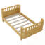 Plateforme simple en bois avec rails-128496850