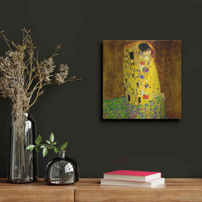«The Kiss» par MASTERS, H 12 po x l 12 po