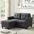 Kentrell 54"W Upholstered Loveseat with Ottoman-1159309553