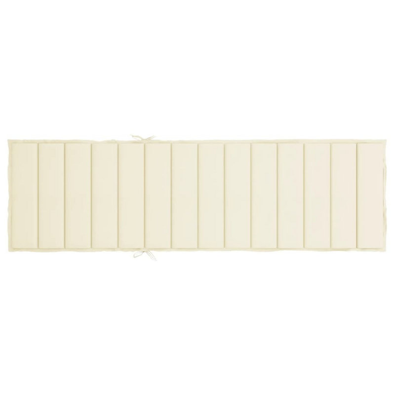 Coussin d'extérieur pour chaise longue, tissu Oxford crème, 79 po