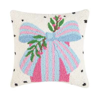 Coussin décoratif à pois