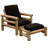Novosel Upholstered Armchair with Ottoman