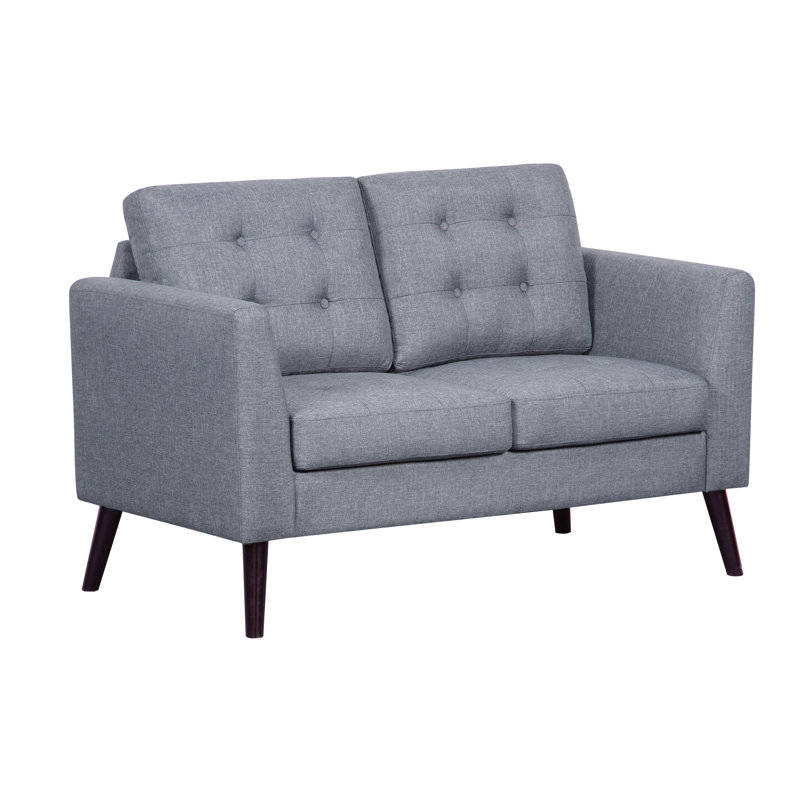 Upholstered 55.9'' Loveseat, Light Gray