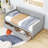 Twin Wooden Daybed with 2 Drawers-333067406