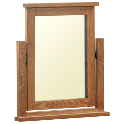 Carlyn Solid Wood Rectangle Freestanding Mirror