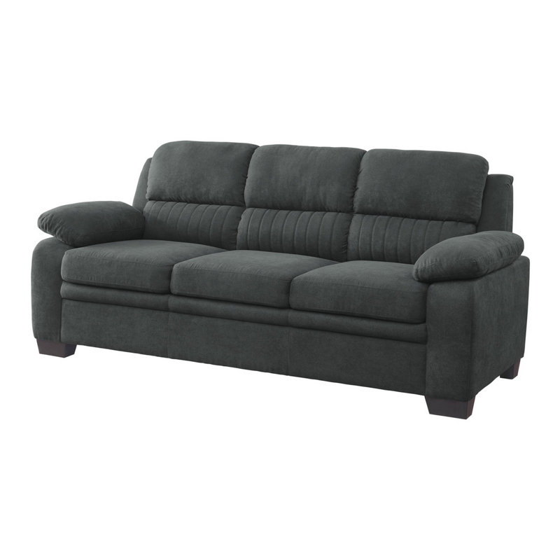 Safa Upholstered 80'' Sofa, Gray Polyester Blend