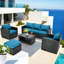 Ensemble de meubles de patio 7 pièces-987781122