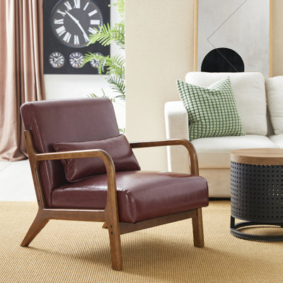 Bradley Faux Leather Armchair