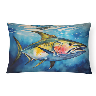 Yellowfin Tuna Throw Pillow