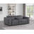 Top Grain Italian Leather Modular Power Dual Reclining Console Loveseat With Power Headrests-109785898