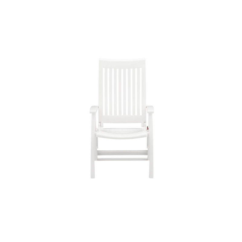 Multi-position chair, white, plastic