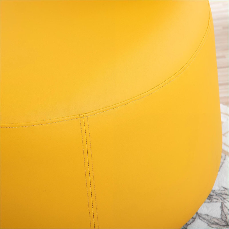 Fauteuil d'appoint pivotant de 29,13 po de largeur à 360 degrés, siège rembourré pour adultes, chambre à coucher de salon