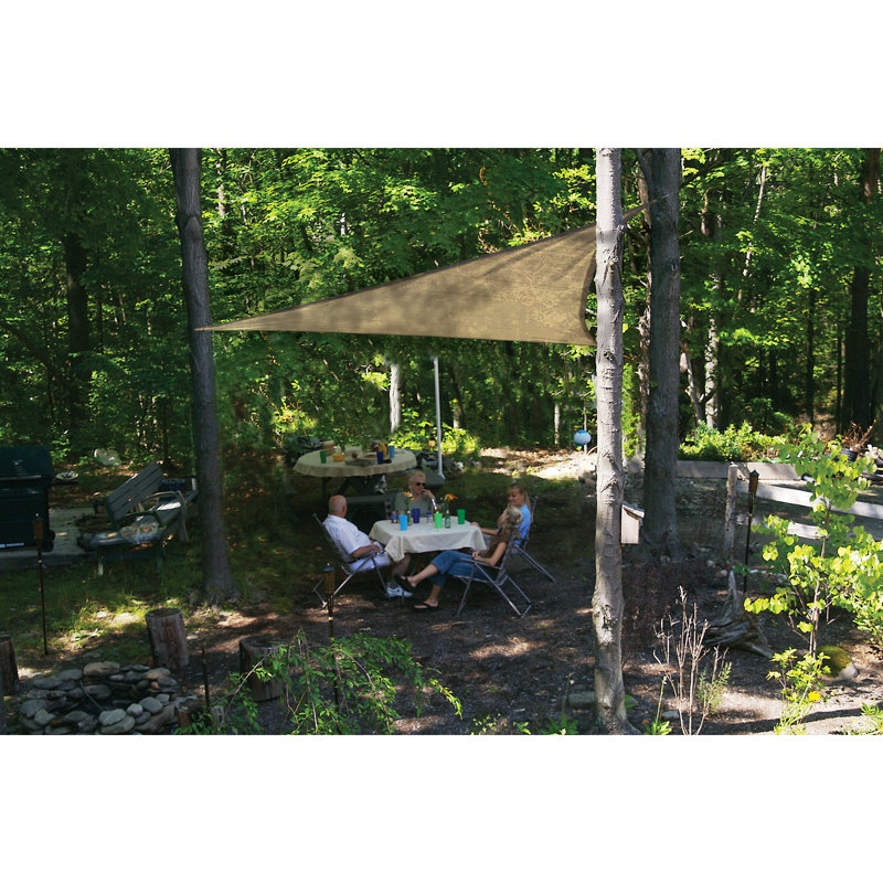12' Triangle Shade Sail, Sand, 12ft. x 12ft.