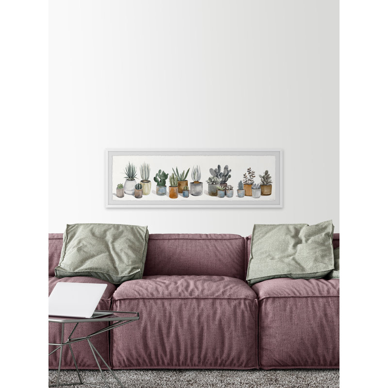 «Cactus and Succulent Array», reproduction encadrée, H 10 po x l 30 po x P 2 po