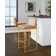 Rakowski Upholstered Counter Stool with Metal Frame