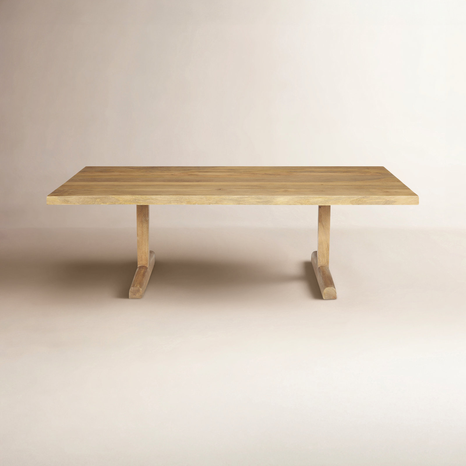 Rune Solid Wood Single Coffee Table, Brown