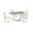 5-Piece Natural Oak Finish Solid Wood Top Dining table with 4 Chairs with Lattice Back-1663738866-1663738865-1663738878