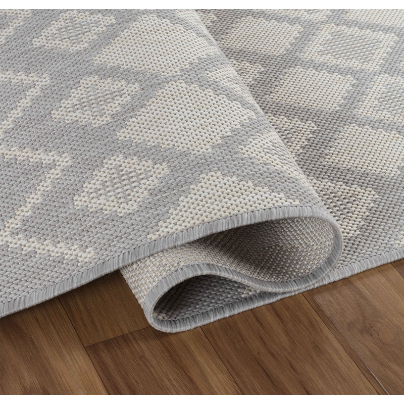 Baylon Geometric Indoor / Outdoor Area Rug, Rectangle 50 x 80cm