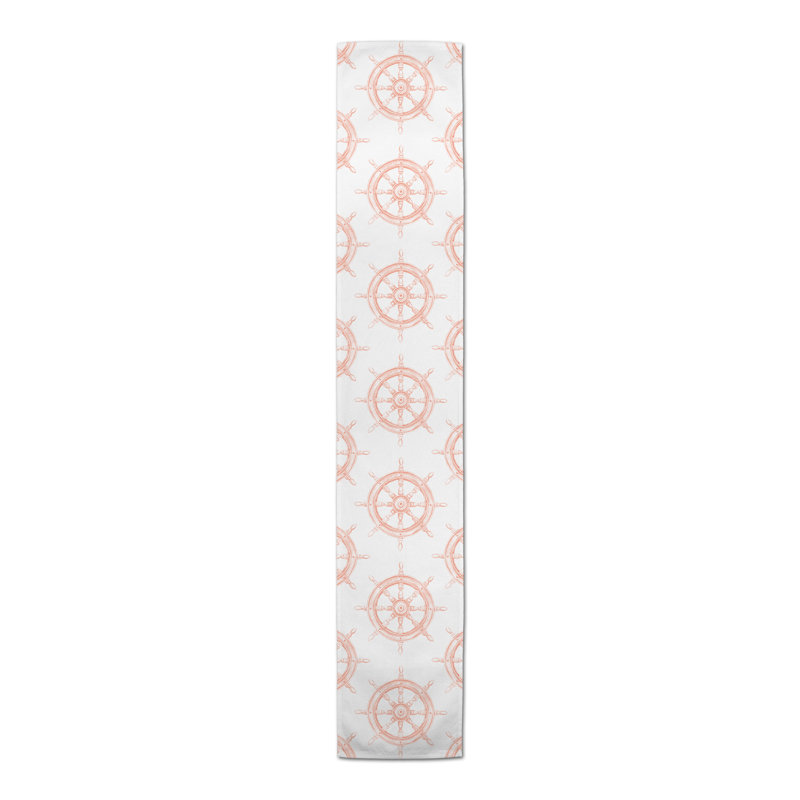 Chemin de table sarcelle, 90 po x 16 po, Orange, 14