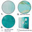 «Turquoise Abstract Leaf Harmony» sur impression sur toile-1350061696-1350061705
