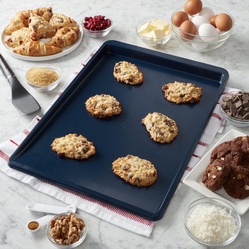 KitchenAid® Nonstick Aluminized Steel Cookie Slider, 18" x 13", Beetroot