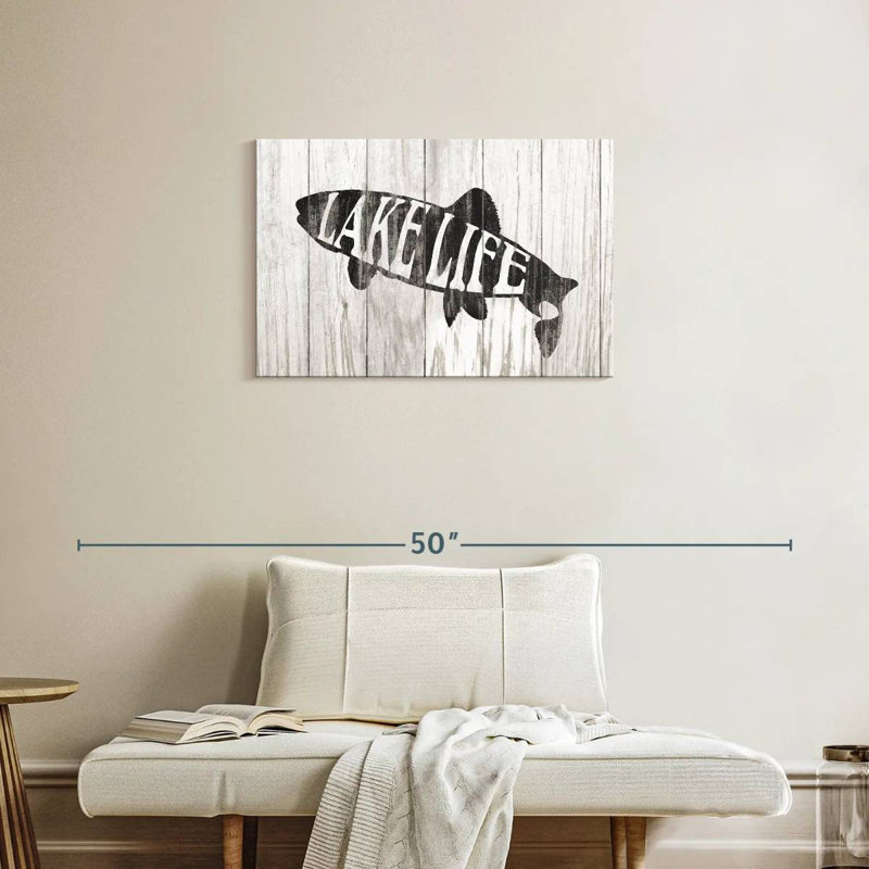 Plaque murale «Lake Life», H 20 po x l 30 po
