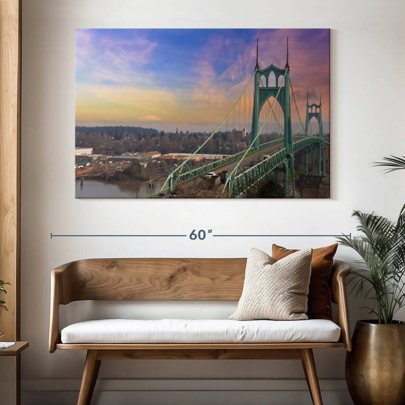 Lilie St Johns Bridge Oregon, 34" H x 51" W