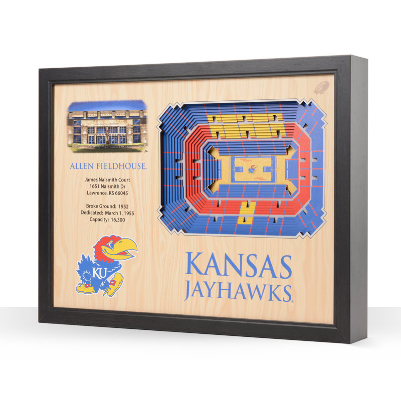 Décoration murale 25 couches NCAA, Jayhawks de Kansas