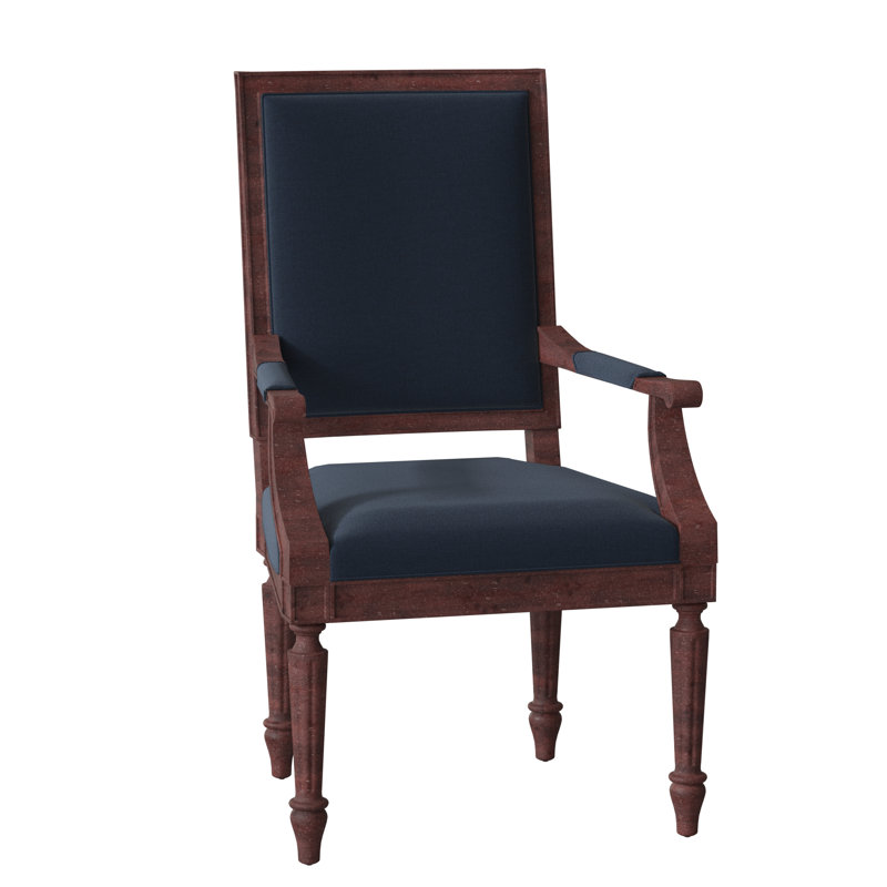 Lila Upholstered Arm Chair, Indigo (8789 90), Montego Bay