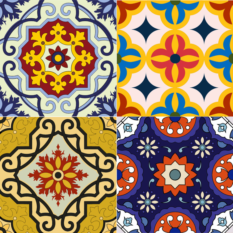 Carreau de mosaïque auto-adhésif en vinyle 8 po x 8 po