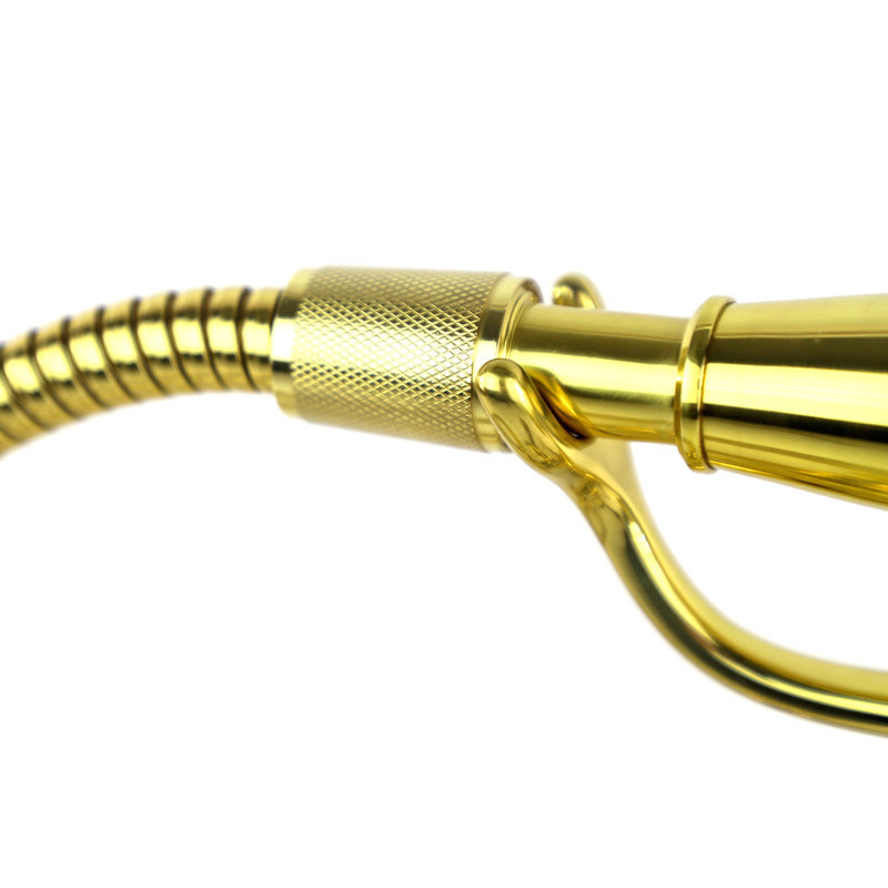 2 Handle Clawfoot Tub Faucet with Hand Shower, Polished Brass