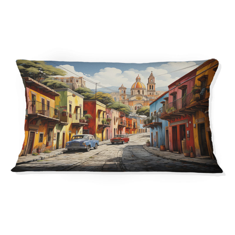 Coussin Mexico Mexico Fiesta City III - Mexico, H 12 po x l 20 po